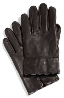 BOSS Black Hentor Leather Gloves  