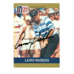 Lanny Wadkins autographed Golf trading card