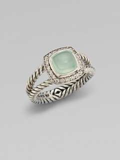 David Yurman   Diamond Accented Aqua Chalcedony Ring