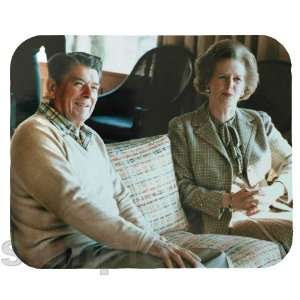 Margaret Thatcher With President Ronald Reagan Mouse Pad