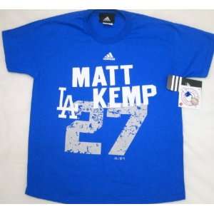  MLB Adidas L.A. Dodgers Matt Kemp Youth T Shirt Large 