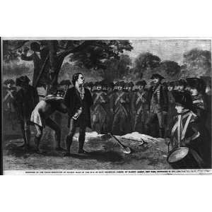 Execution of Nathan Hale,East Broadway & Market Street,NY,September 21 