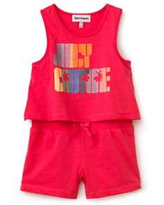 Juicy Couture Infant Girls Print Jersey Romper   Sizes 3 24 Months