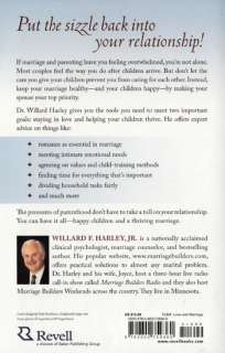 NEW Christian Marriage! His Needs, Her Needs for Parents   Willard F 