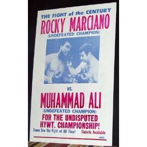   Fight of the Century Rocky Marciano Vs. Muhammad Ali 