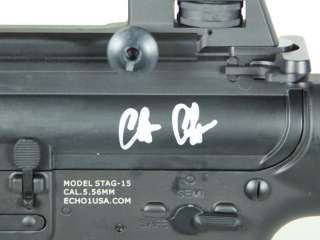 Echo1 Airsoft Full Metal M4 signed by Chris Costa   SFA 78 Charity 