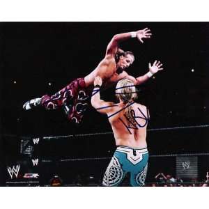 SHAWN MICHAELS (PRO WRESTLER)MID AIR Signed 10x8 Color   Sports 