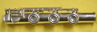   silver open hole flute with low B foot /Selmer flute care kit  