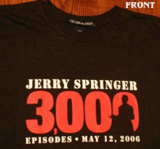 Jerry Springer 3000 Episodes TV Show T Shirt M  
