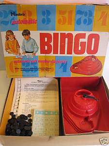 Vintage Hasbro Automatic BINGO Game IOB 1969 Good Cond  