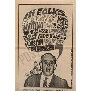  Tommy James Shondells Concert Poster Ad 1968