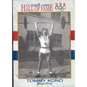Tommy Kono Autographed/Hand Signed card (Weightlifting)