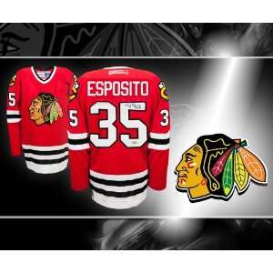 Tony Esposito Chicago Blackhawks Autographed Jersey