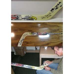 Tony Esposito Autographed Team USA Full Size Goalie Stick