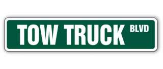 TOW TRUCK Street Sign driver towing company signs towed zone no 