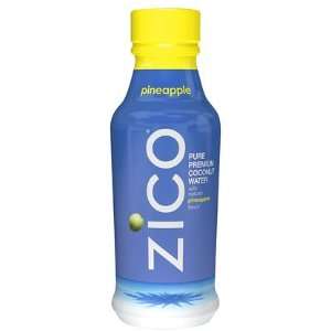ZICO Pure Premium Coconut Water, Pineapple, 14 oz, 12 ct (Quantity of 