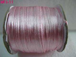   Pink Nylon Chinese Knot Beading Jewelry Craft Cord Thread 1.5mm NF3 11