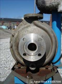 Used  Goulds Centrifugal Pump, Model 3196, Hastelloy N.  