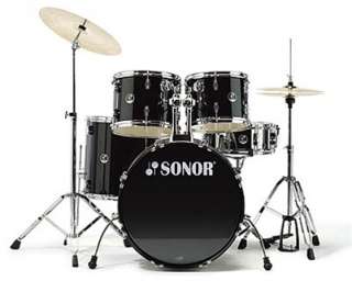 Sonor Force 507 Stage 1 5 Piece Drum Set/Kit   Black  