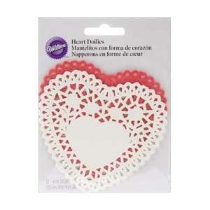  Wilton Heart Doilies 4 Assorted 12/Pkg; 6 Items/Order 