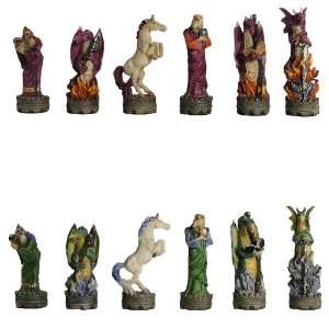    Hand Painted Fantasy Adventure Polystone Chess Pieces Toys & Games