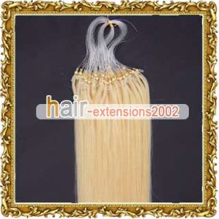 20 Loop/Micro Ring Remy Hair Extension 100s #613,0.5g  