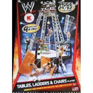  , LADDERS & CHAIRS PLAYSET   TOY ACTION FIGURE WRESTLING RING PLAYSET