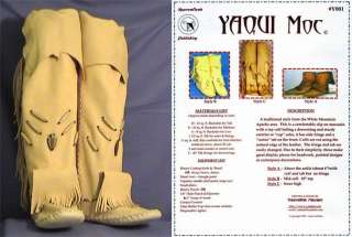 Yaqui American Indian Traditional Moccasin Pattern  
