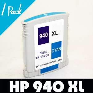 1pk HP 940 XL CYAN Ink for Officejet Pro 8500 Printer  