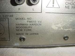 Harman Kardon PM655 Vxi Integrated Amplifier  