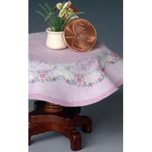 Miniature Pink Floral Tablecloth Kit by Lindees Little 