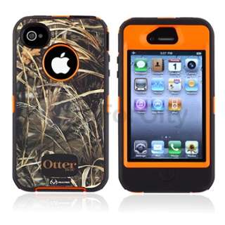   Defender Realtree Camo Case Max 4HD BLAZED+Protector for iPhone 4S 4 G
