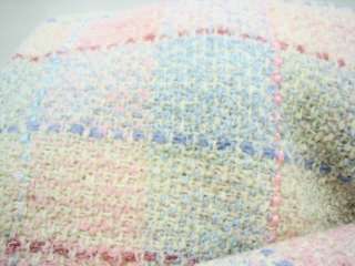 Handmade Irish Wool Pastel Baby Infant Blanket Throw  