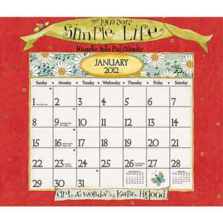 Simple Life 2012 Magnetic Mount Wall Calendar  
