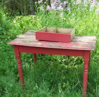 100+ Year Old Antique Barn Red Kitchen Table to Restore  