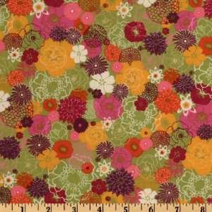   Mariposa Floral Multi/Green Fabric By The Yard: Arts, Crafts & Sewing