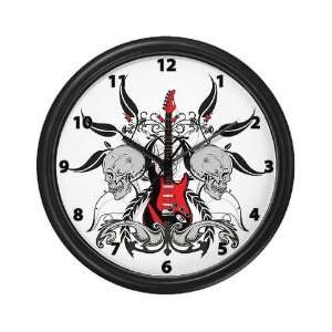  Grunge Guitar Music Wall Clock by 