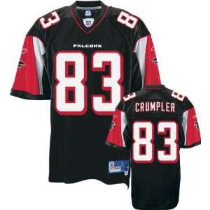  Alge Crumpler Black Reebok NFL Premier Atlanta Falcons 
