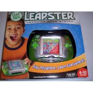   Leap Frog Leapster System Handheld Learning Green Silver: Toys & Games
