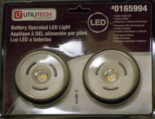UtiliTech Battery Operated LED Light 2 In Pack 72434  