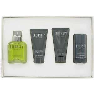    Eternity by Calvin Klein, 4 piece gift set for men. Beauty
