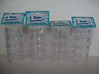 bead caddy stackable storage container acrylic lot of 4 returns