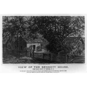   miles west of Durham, N.C. The house in which Gen. Joseph E. Johnston