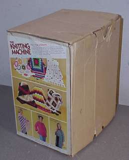 The Knitting Machine 1975 Mattel in box with project book MISSING 