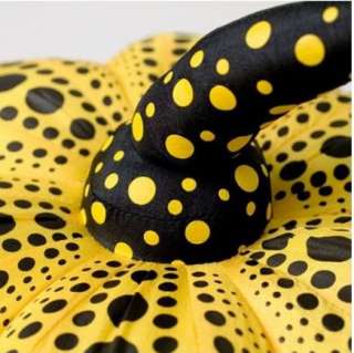 YAYOI KUSAMA JAPANESE ARTIST Yellow Dots Pumpkin Soft Sculpture S size 
