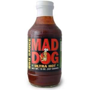 Mad Dog Ultra Hot BBQ Sauce 12 oz.  Grocery & Gourmet 