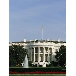  The South Side of the White House with a Security Guard on 