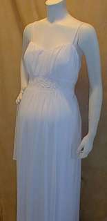   long floor length formal spaghetti straps bridal trim maternity dress