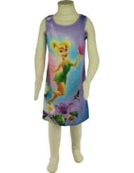 Disney Fairies Tinkerbell Young Girls Nightgown Pajamas Size 7/8