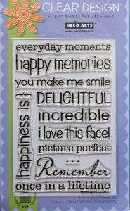Hero Arts Clear Stamp Happy Memories, Make me Smile (6)  